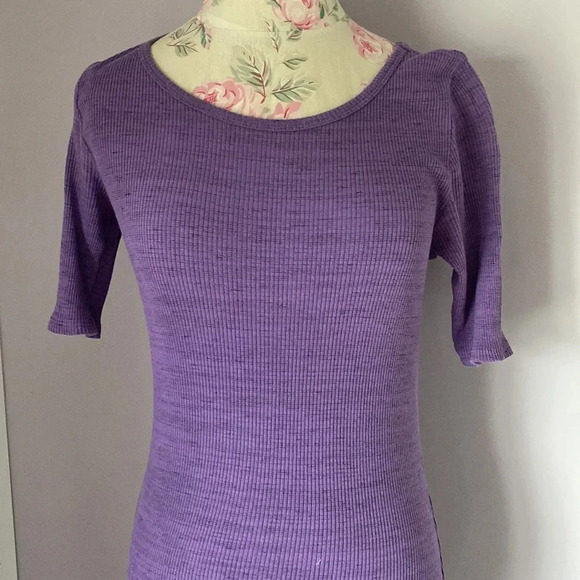 Lularoe ribbed purple dress size small - Picture 2 of 8